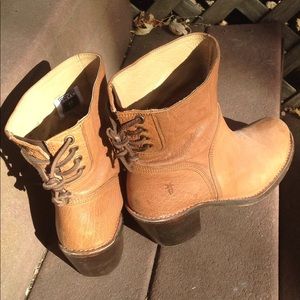 Light brown frye boots